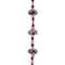 Fuchsia Lampwork Glass Dot Rondelle Beads by Bead Landing&#x2122;